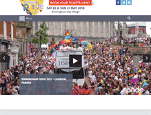 Tablet Screenshot of birminghampride.com